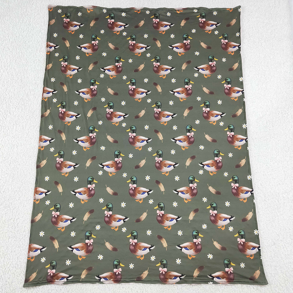 Baby Girls Blankets Flowers Ducks Hunting Blankets BL0283