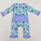 Baby Infant Girls Rompers Christmas Dogs Candy Bamboo Zip Rompers LR1419