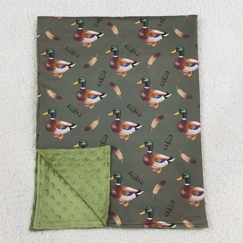 Baby Boys Blankets Green Ducks Calls Hunting Blankets BL0287