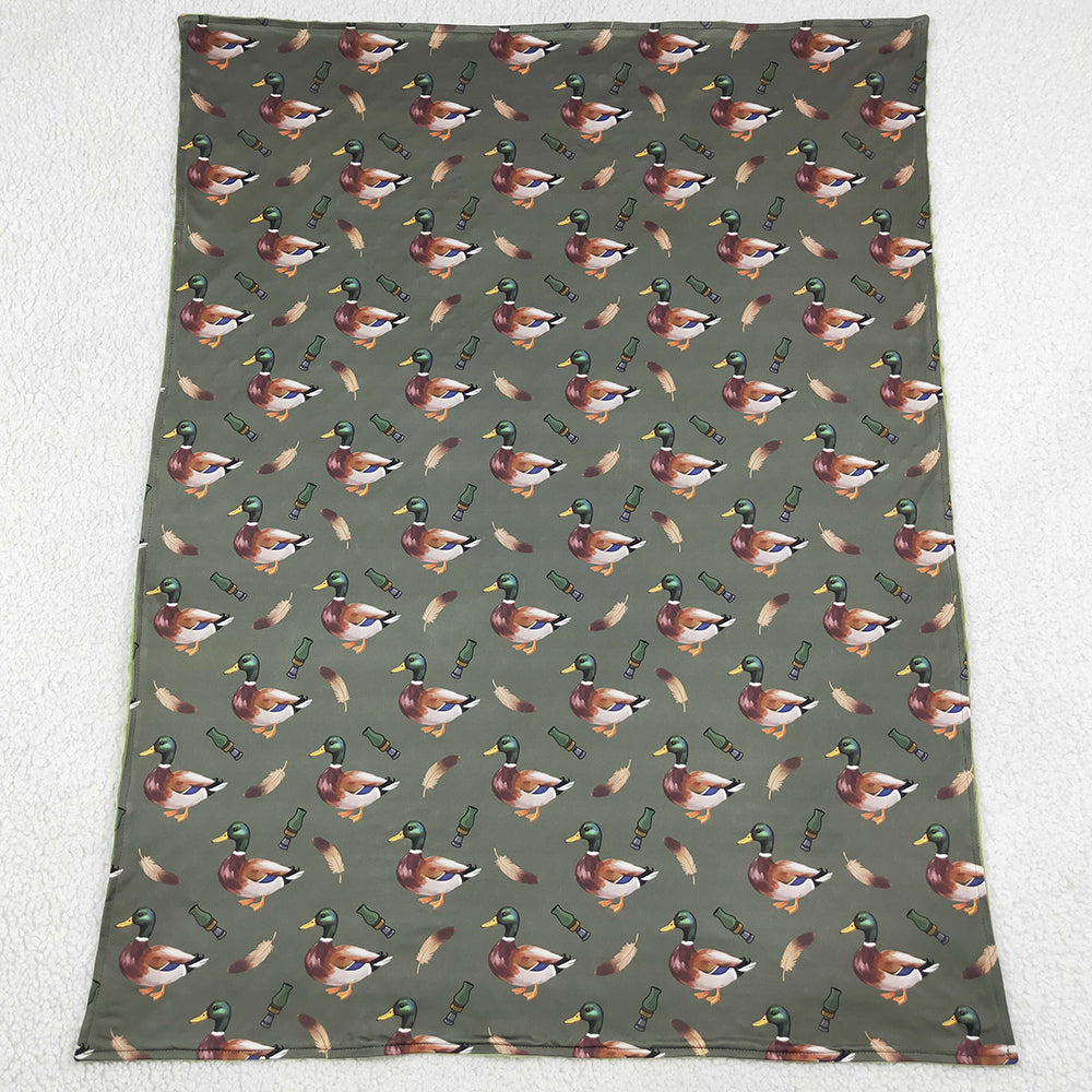 Baby Boys Blankets Green Ducks Calls Hunting Blankets BL0287