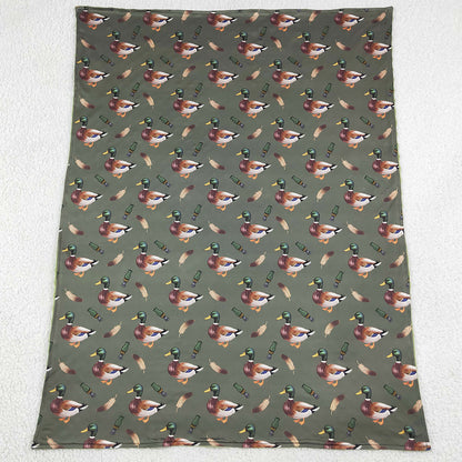 Baby Boys Blankets Green Ducks Calls Hunting Blankets BL0287