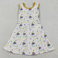 Baby Girls Dress Mardigras Anchors Masks Yoga Shorts Knee Length Dresses GSD2951 12.23