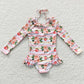 Baby Girls Swimsuits Flowers Stripes One Pieces Swimsuit S0139