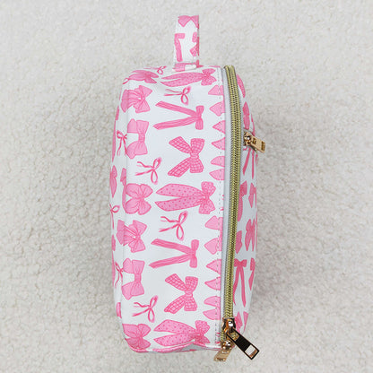 Baby Girls Lunch Boxes Pink Bows Lunch Dinner Picnic Box Bags BA0284 9.2