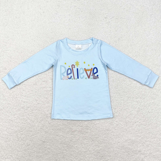 Baby Boys Clothes Tops Christmas Long Sleeve Tee Shirts Tops BT0775