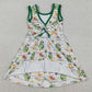 Baby Girls Dress Mardigras Stripe Crocodiles Yoga Shorts Knee Length Dresses GSD2950 12.23