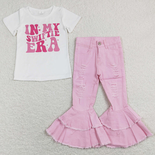 New Fashion Kids Girls Clothes Jeans Bell Pants Sets GSPO1402