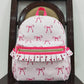 Baby Kids Girls Backpacks Pink Bows Backpack Zip Back Bags BA0233