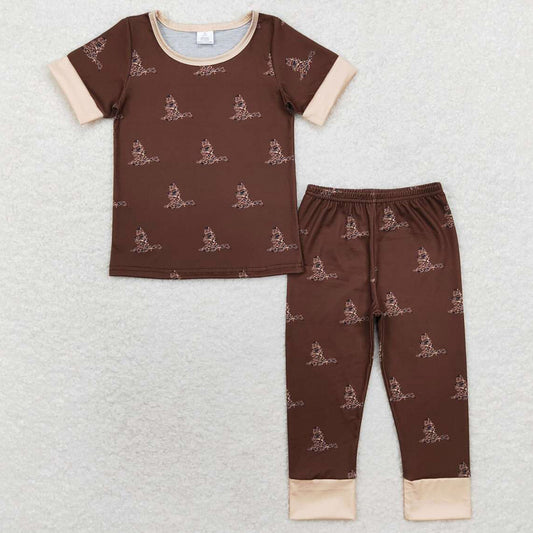 Baby Boys Pajamas Brown Camo Duck Shirt Pants Bamboo Pajamas Clothes Sets BSPO0442