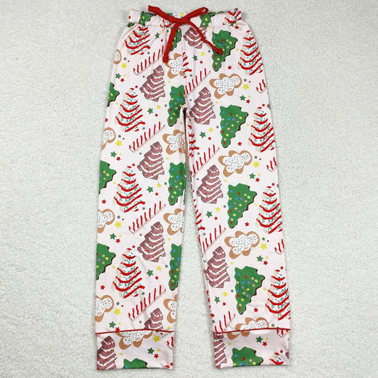 Adult Women Pants Christmas Tree Cake Red Bottom Pants Pajamas P0506