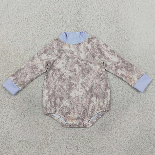 Baby Kids Rompers Long Sleeve Southern Blue Khaki Camo Yoga Active Rompers LR3307