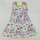 Baby Girls Dress Mardigras Crocodiles Donuts Yoga Active Shorts Knee Length Dresses GSD2949 12.22