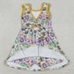 Baby Girls Dress Mardigras Crocodiles Donuts Yoga Active Shorts Knee Length Dresses GSD2949 12.22