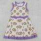 Baby Girls Dress Mardigras Donuts Back Zip Yoga Active Shorts Knee Length Dresses GSD2867 12.20