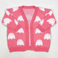 Baby Girls Sweater Fall Pink Ghost Pumpkins Halloween Long Sleeve Sweaters GT0650