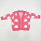 Baby Girls Sweater Fall Pink Ghost Pumpkins Halloween Long Sleeve Sweaters GT0650