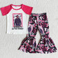 Baby Girls Clothes Short Sleeve Bell Bottom Pant Set E13-15 4.1