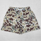 Adult Man Swim Trunks Green Camouflage Pockets Bottom Trunks Shorts Swimwear S0474