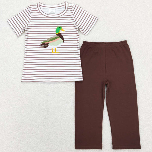 Cute Baby Boys Clothes Duck Embroidery Boutique Boys Outfits BSPO0214