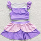 Boutique Baby Girls Swimsuit Lavender Two Pieces Swimsuits S0145