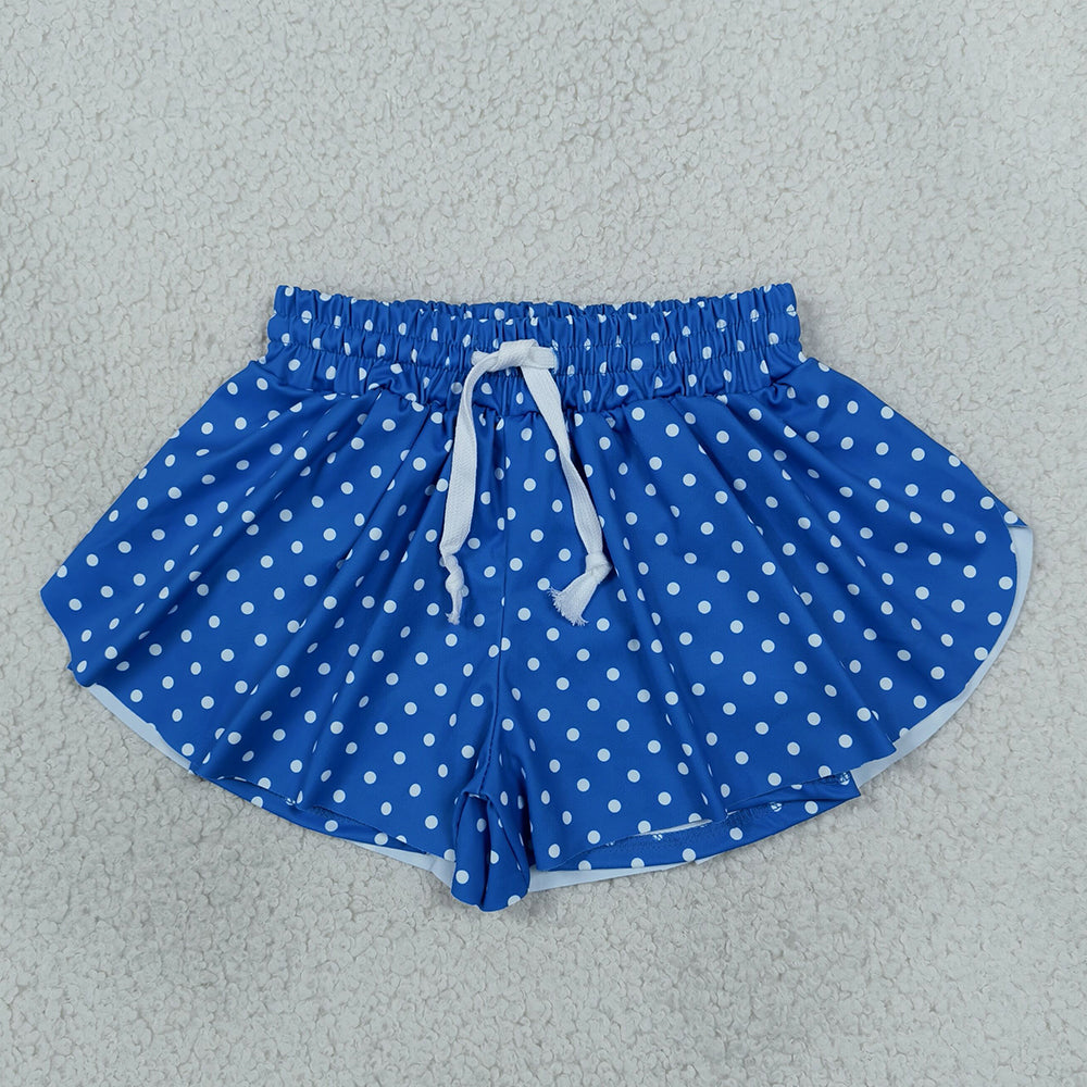 Baby Girls Shorts Blue Polka Dots Yoga Active Butterfly Shorts Bottom SS0966
