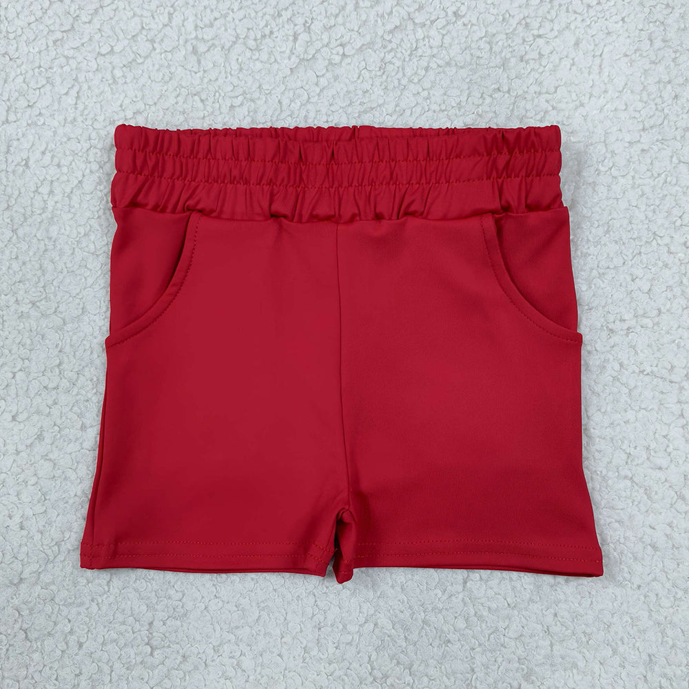 Baby Girls Shorts Red Yoga Active Pockets Short Bottoms SS0960