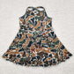 Baby Girls Dress Strap Camo Yoga Ruffle Knee Length Dresses GSD2309 4.21