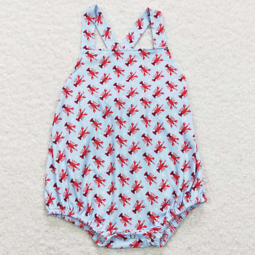 Infant Baby Girls Romper Lobster Sibling Clothing Boys Rompers SR0745