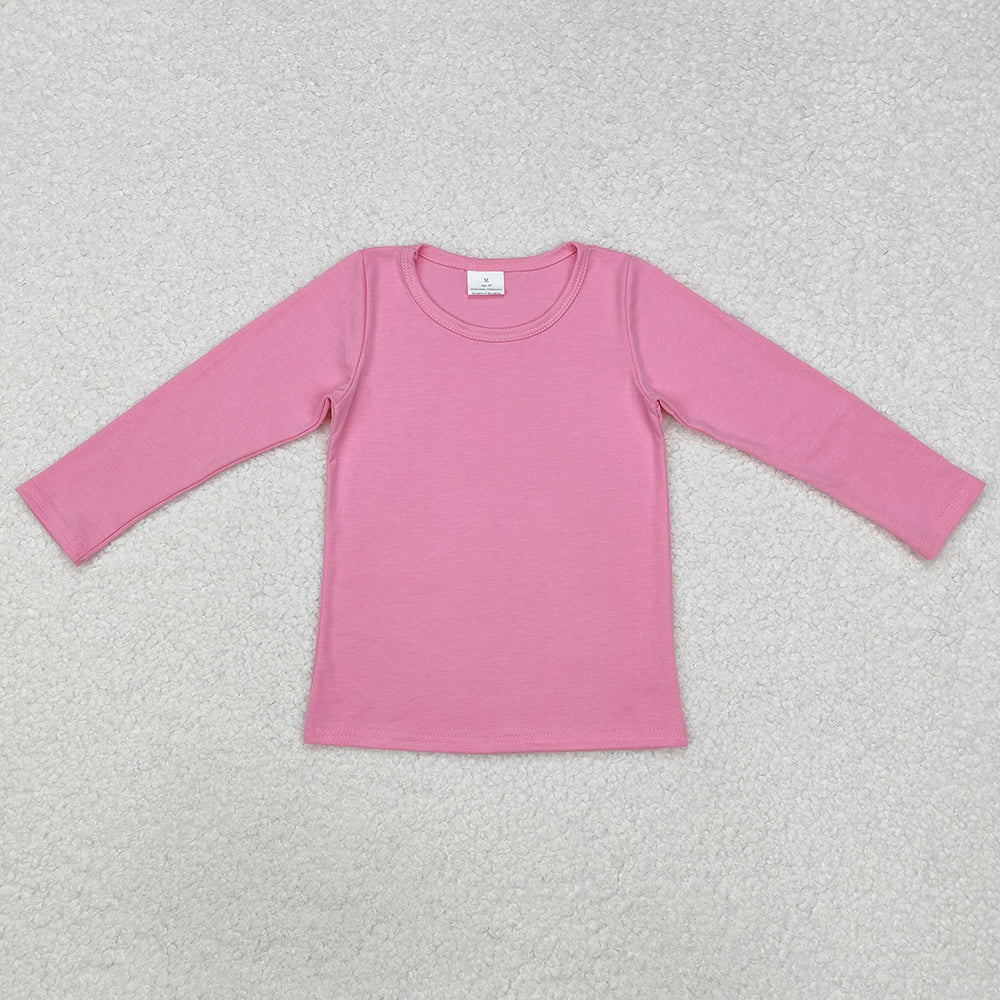 Baby Girls Clothes Shirts Pink Long Sleeve Tee Shirts Tops GT0781