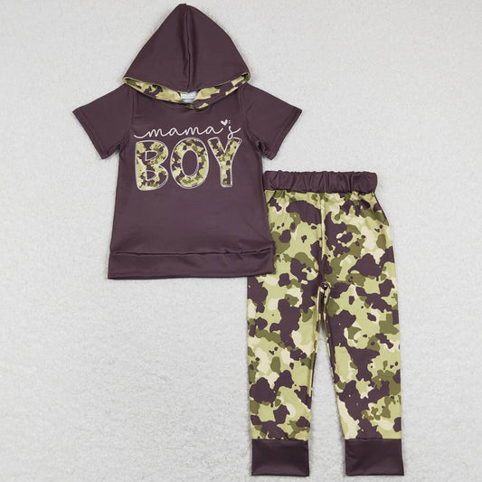 Boutique Baby Boys Clothes Short Sleeve Hoodies Sets BSPO0274