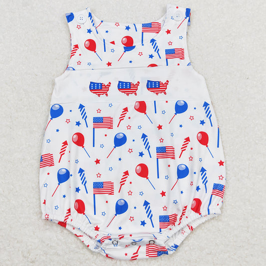 Baby Infant Boys Romper 4th of July Sleeveless Rompers SR1105