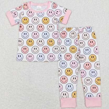 Baby Girls Clothes Pajamas Short Sleeve Shirt Pants Pajamas Sets GSPO1078 BSPO0225