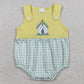 Baby Girls Rompers Embroidery Church Cross Flowers Checked Ruffle Rompers SR3704 SR3703 1.5