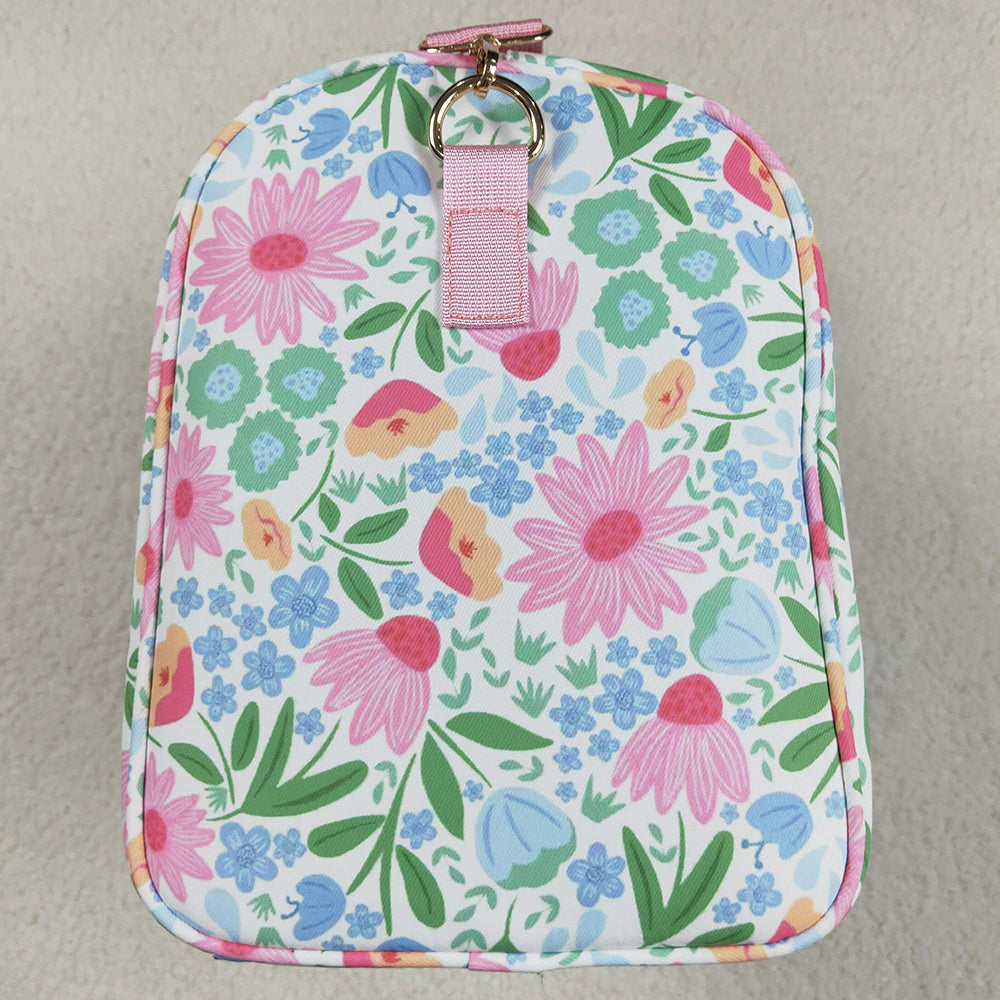 Kids Girls Bags Pink Ruffle Floral Print Gym Duffle Bags BA0290 4.21