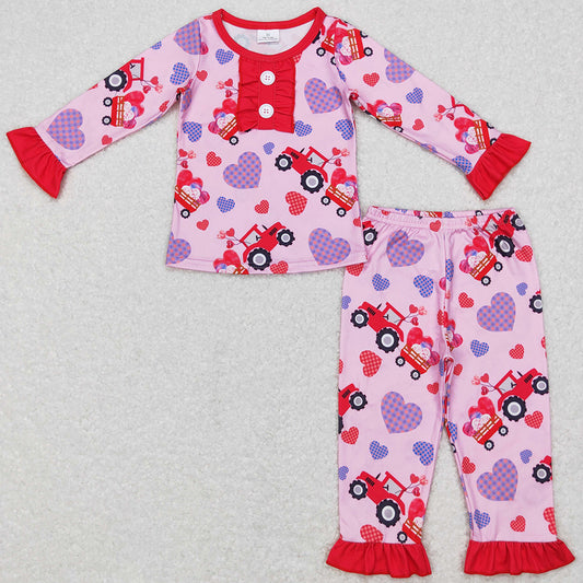 Valentine's Day Baby Girls Pajamas Sets GLP0904