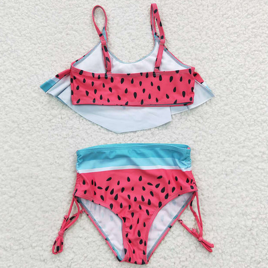 Baby Girls Swimsuit Watermelon Cute 2 pieces Swimsuits S0143