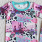 Fashion Kids Clothes Girls Pajamas Set Wholesale Baby Girl Sleepwear Outfit E11-4