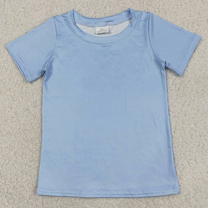 Baby Boys Clothes Blue Short Sleeve Dogs Fishing Hunting T-shirts Top BT1761