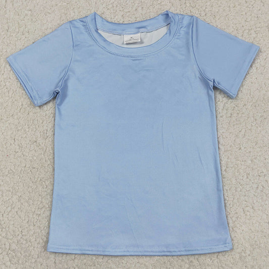 Baby Boys Clothes Blue Short Sleeve Dogs Fishing Hunting T-shirts Top BT1761