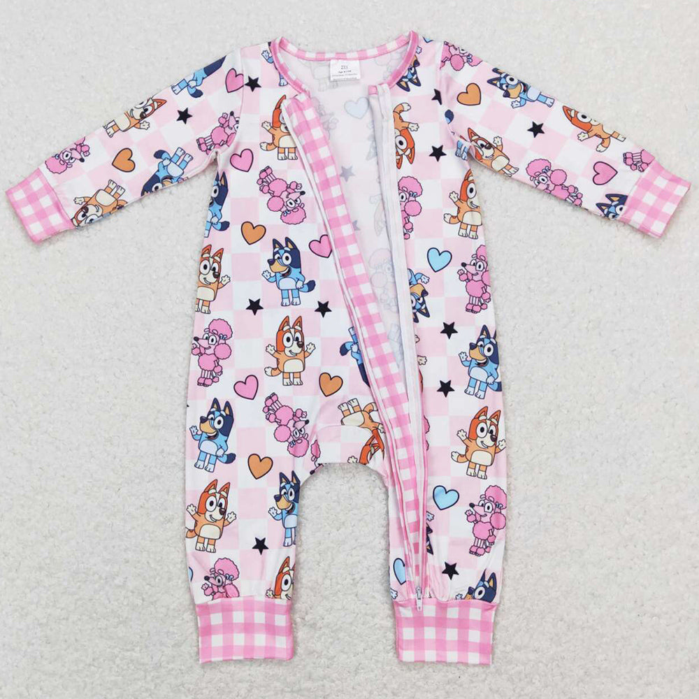 Baby Infant Girls Romper Valentines Long Sleeve Boutique Rompers LR0870