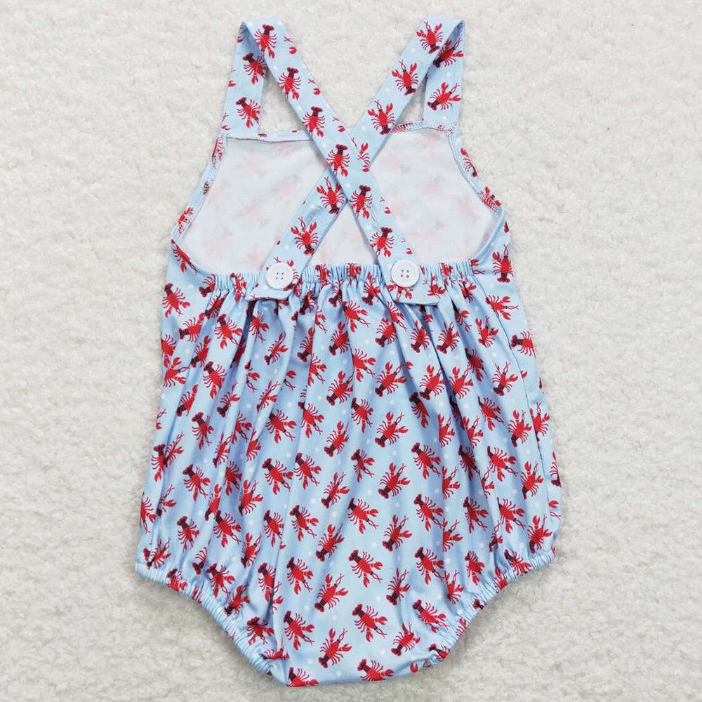 Infant Baby Girls Romper Lobster Sibling Clothing Boys Rompers SR0745