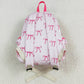 Baby Kids Girls Backpacks Pink Bows Backpack Zip Back Bags BA0233