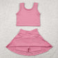 Baby Girls Clothes Rust Vest Top Sports Skorts Skirts Sets GSD1978 4.22