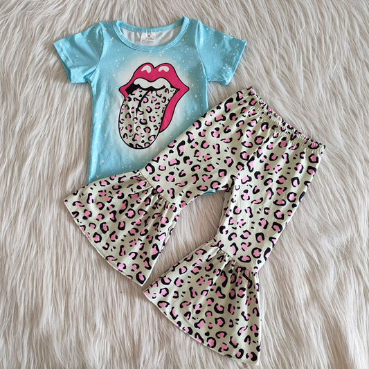 Boutique Baby Girls Clothes Sets Fashion Kids Clothes Girls Bell Bottom Outfits C0-24