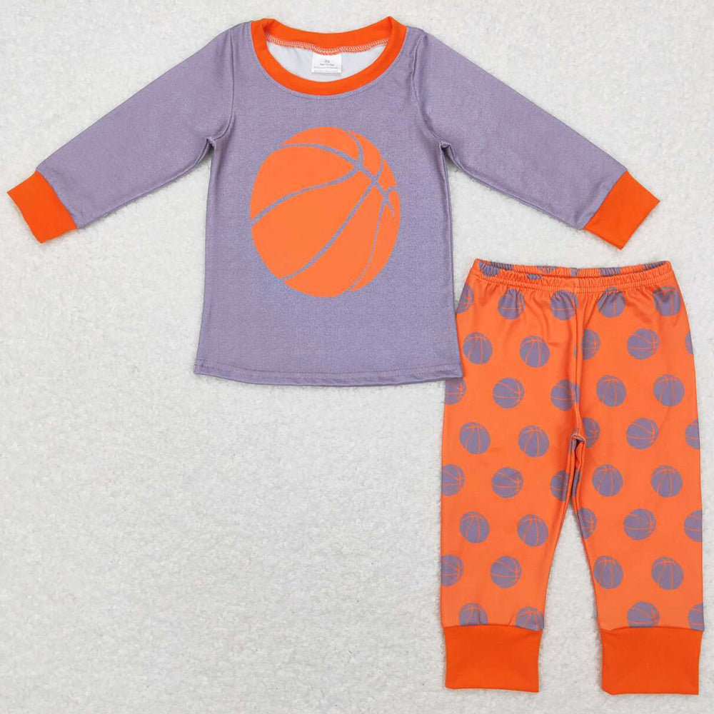 Baby Boys Clothes Basketball Long Sleeve Top Pants Pajamas Sets BLP0428