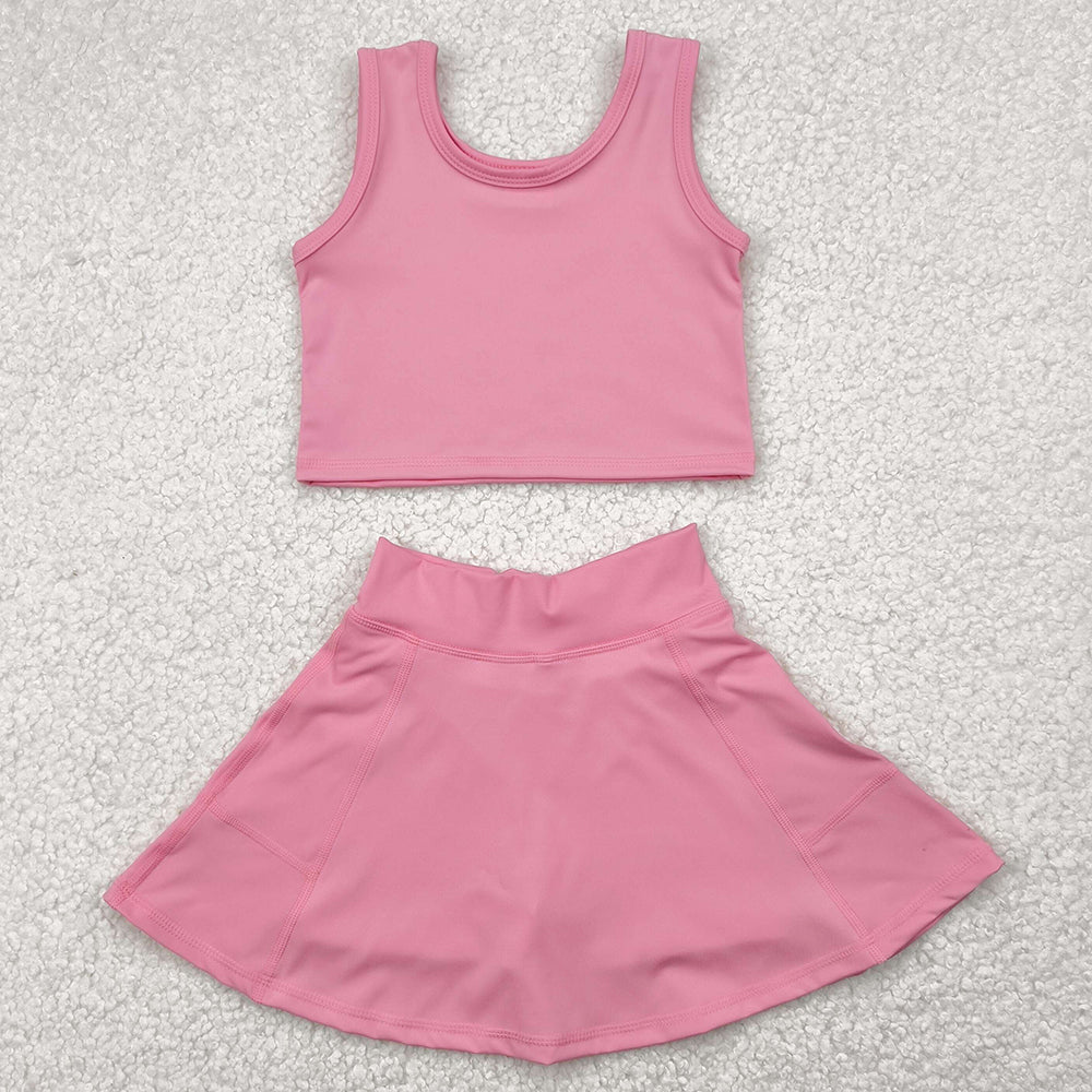 Baby Girls Clothes Rust Vest Top Sports Skorts Skirts Sets GSD1978 4.22