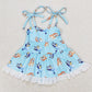 Baby Infant Girls Rompers Dogs Straps Bummie Rompers SR1550