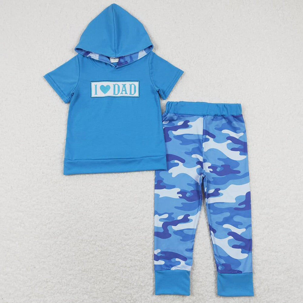 I Love Dad Boutique Kids Boys Clothes Hoodies Sets BSPO0281