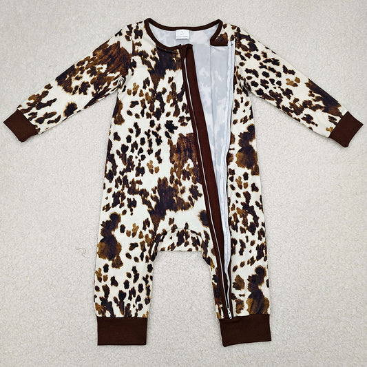 Boutique Baby Kids Rompers Cow Zip Rompers LR2189 4.2