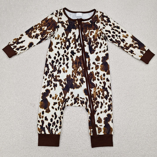 Boutique Baby Kids Rompers Cow Zip Rompers LR2189 4.2